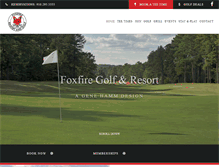 Tablet Screenshot of foxfireresortandgolf.com